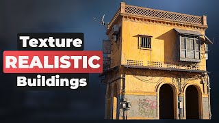 How to texture REALISTIC buildings in Blender b3d [upl. by Rehpotsrik450]