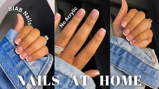 Short amp bitten Nails Transformation to French Manicure [upl. by Odraleba156]