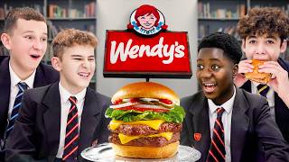 British Highschoolers try Wendys for the first time [upl. by Auehsoj]