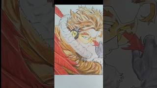 Drawing Hawks MHA HawksASMR bokunoheroacademia viralshorts [upl. by Ethe]