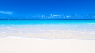 Perfect Beach Scene 7 Hours of White Sand Blue Water amp Ocean Waves in 4K [upl. by Antony507]