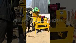 Compressed earth brick machine soil brick press machine interlocking block maker price from China [upl. by Onitsirc863]