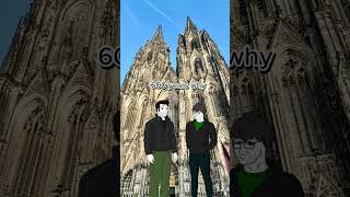 Cologne Cathedral 600Year Secret  Wojak Edit shorts viralshorts colognegermany history [upl. by Mackey553]