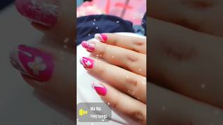 Simple nailart on original nails  shorts youtubeshorts nailart foryou beauty everyone [upl. by Nyloj]