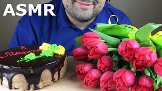 ASMR CHOCOLATE CAKE for Womans Day  8 march Relaxing Eating Sounds Mukbang [upl. by Eekram]