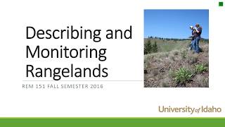 Describing and Monitoring Rangelands [upl. by Marj]