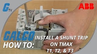 How to Install a Shunt Trip on an ABB TMAX Series T1 T2 amp T3 Enclosed Circuit Breaker [upl. by Horwitz]