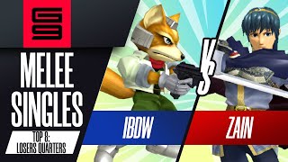 iBDW vs Zain  Melee Singles Top 8 Losers QuarterFinal  Genesis 9  Fox vs Marth [upl. by Eelaras]