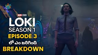 Loki Season 1 Episode 3 Detailed Breakdown in Telugu  Ending Explained Marvel Studios  Loki [upl. by Nesilla]