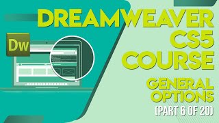 Dreamweaver CS5 tutorials in UrduHindi part 6 general options [upl. by Liatris692]