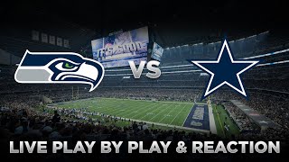 Seahawks vs Cowboys Live Play by Play amp Reaction [upl. by Ahsikan]