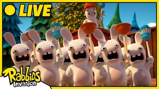 LIVE 🔴 Rabbids Invasion  Watch out for the Rabbids  Cartoon For Kids [upl. by Dine143]