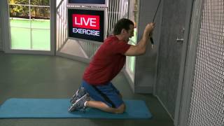 HOW TO DO Kneeling Abs Crunch With Resistance Bands [upl. by Nanon]