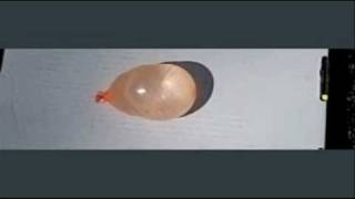 Water Balloon vs Pellet high speed camera 1200 framessecond [upl. by Arne717]