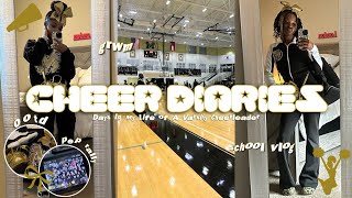 CHEER DIARIES DAYS IN MY LIFE AS A VARSITY CHEERLEADER  grwm school vlog  pep rally and etc [upl. by Donetta193]