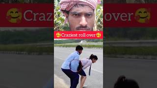 Craziest roll ove🥰gymnast acrobatics action stunt rollover flip viralshort couple goals [upl. by Sidonia]