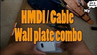 Hack 01 HDMI Cable wall plate  3 of 4 [upl. by Eibor]