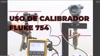 Uso de calibrador de procesos Fluke 754 [upl. by Skantze]