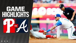 Phillies vs Braves Game Highlights 7624  MLB Highlights [upl. by Orapma]