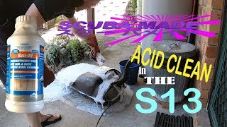 Cleaning my S13 Silvias Rusty Fuel Tank with Acid [upl. by Sucramej]