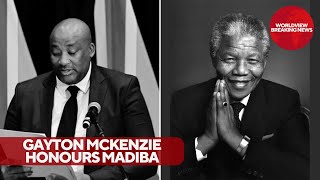 WATCH  Sports Minister Gayton McKenzie Gives Powerful Speech About Nelson Mandela [upl. by Sterner599]