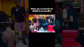 When Jay Cut His Dreads For 4000 On Stream😂🧑🏽‍🦲 funnymike [upl. by Harty]