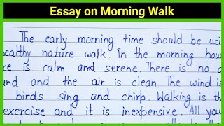 Essay on Morning Walk in English  Paragraph on Morning Walk in English  Written Notes [upl. by Jon]