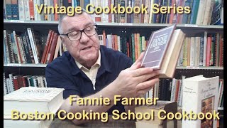 Vintage Cookbooks Boston Cooking School  Fannie Farmer Cookbook [upl. by Marella943]