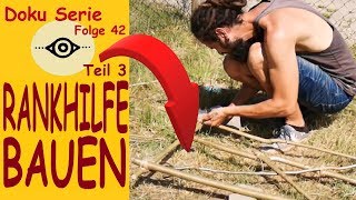 Rankhilfe selber bauen Variante 3 DIY Erbsen amp Bohnen Folge 42 [upl. by Aracaj]