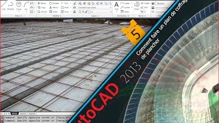 Comment faire un plan de coffrage de plancher sur Autocad «Part5  treillis soudé  cotation» [upl. by Norraa399]