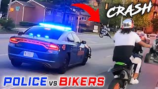 BIKERS VS COPS  Best Motorcycle Police Chase Compilation 2024 [upl. by Ordnael]