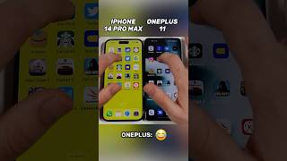 iPhone 14 Pro Max vs OnePlus 11 ⚡ Speed amp Value Battle 📱🔥 shorts [upl. by Annaerdna]