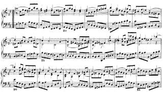 JS Bach El clave bien temperado I Preludio nº 24 en Si menor Partitura on line [upl. by Alema294]