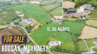 C 35 ACRES OF PRIME LAND  Boggan Moynalty Co Meath  Land for Sale in Meath [upl. by Essy]