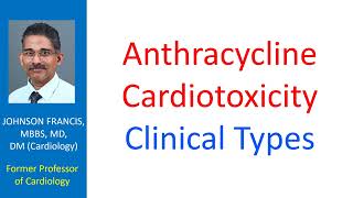 Anthracycline Cardiotoxicity Clinical Types [upl. by Irbmac]