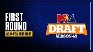 FIRST ROUND  PBA Season 49 Draft [upl. by Kafka]