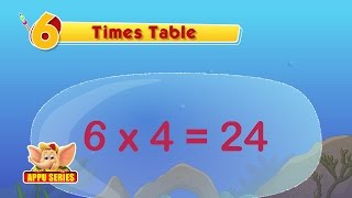 Learn Multiplication  Table 6 [upl. by Cibis984]