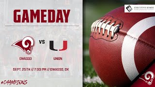 Owasso Football vs Union [upl. by Gavrielle]