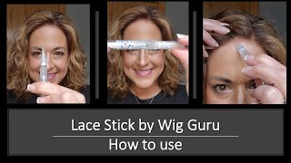 Wig Guru Lace Stick Tutorial  A great portable adhesive for your wig [upl. by Ruddie]