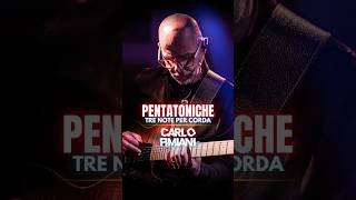 Prova le PENTATONICHE a 3 note per corda 🎸 con Carlo Fimiani guitartechnique shorts [upl. by Alyacim]