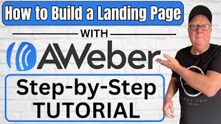 How to Build a Landing Page With Aweber Create Landing Pages With Aweber [upl. by Kingston]