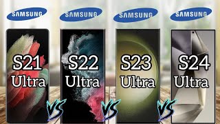 Galaxy S24 Ultra Vs Galaxy S23 Ultra Vs Galaxy S22 Ultra Vs Galaxy S21 Ultra Full Comparison 2024 [upl. by Asille813]