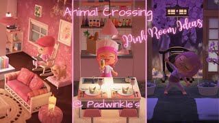 Animal Crossing New Horizons ACNH  Padwinkles Pink Room Ideas [upl. by Cagle]