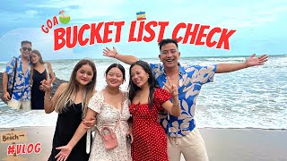 Bucket List Check  Anjuna Beach Tour  Goa Vlog [upl. by Alyhc]