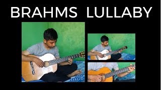 BRAHMS LULLABY Cradle Song on Guitar Trio [upl. by Sallad674]