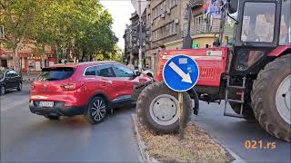 Protest poljoprivrednika u Novom Sadu III dan  11082022  021rs [upl. by Means]