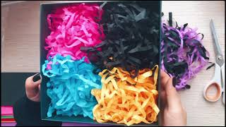 DIY  KIRPIK KAĞIT YAPIMI KUTU HEDİYE  CREPE PAPER [upl. by Caty29]