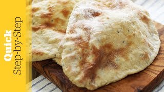 Garlic Naan Bread Recipe [upl. by Harias241]