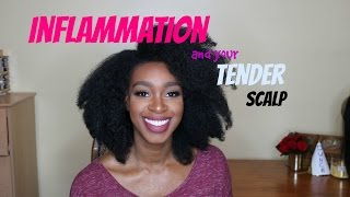 Tips for Tender scalp Sore scalp Inflamed scalp on Natural hair How to treat [upl. by Huoh]