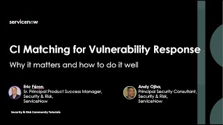 CI Matching for Vulnerability Response  How to get it right [upl. by Jepson]